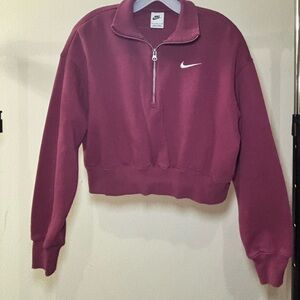 Nike Berry Quarter-Zip Pullover
